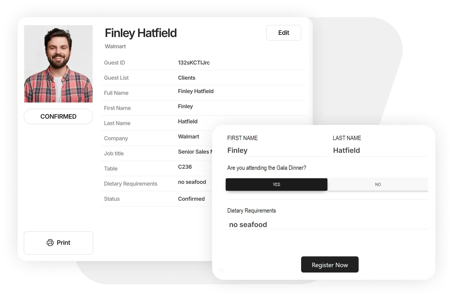 RSVP Reg Form Capture Exactly What You Need Check-In Pax