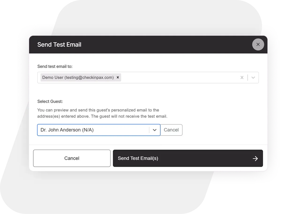 Test Like a Perfectionist Check-In Pax