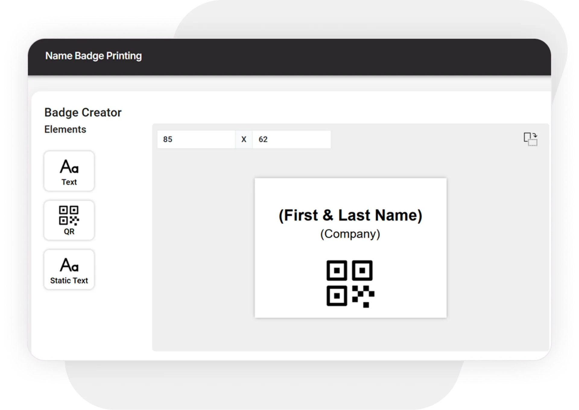 Trackable QR Badges